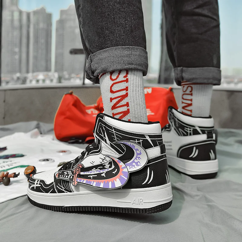 Anime Shoes Sneakers Men Vulcanized Shoes Fashion Hip Hop Sneakers for Men High Top Casual Shoes Zapatos Hombre
Anime Shoes Sneakers Men Vulcanized Shoes Fashion Hip Hop Sneakers for Men High Top Casual Shoes Zapatos Hombre
