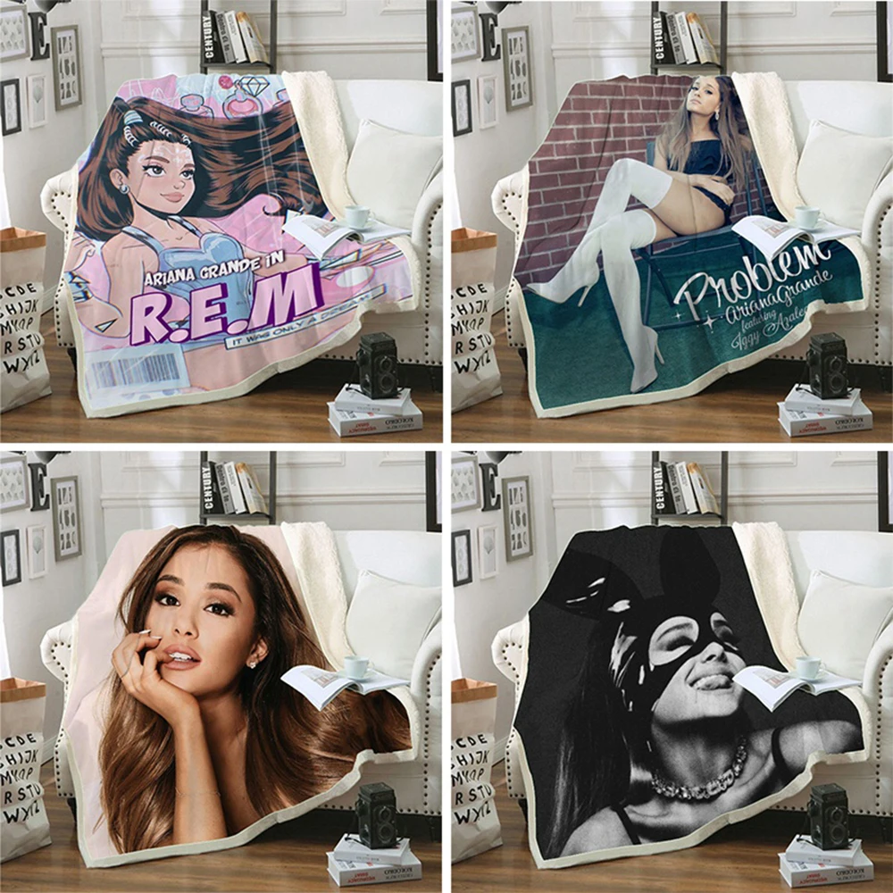 3D Ariana Grande Decke Sherpa Fleece Bettdecke Decke Vintage Bettwäsche Platz Picknick Wolle Weiche Decke
3D Ariana Grande Decke Sherpa Fleece Bettdecke Decke Vintage Bettwäsche Platz Picknick Wolle Weiche Decke