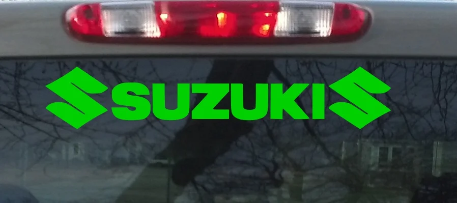 For Suzuki vinyl decal. 14 inch decal. Tank, body Window decal. Motorcycle Sticker.
For Suzuki vinyl decal. 14 inch decal. Tank, body Window decal. Motorcycle Sticker.
