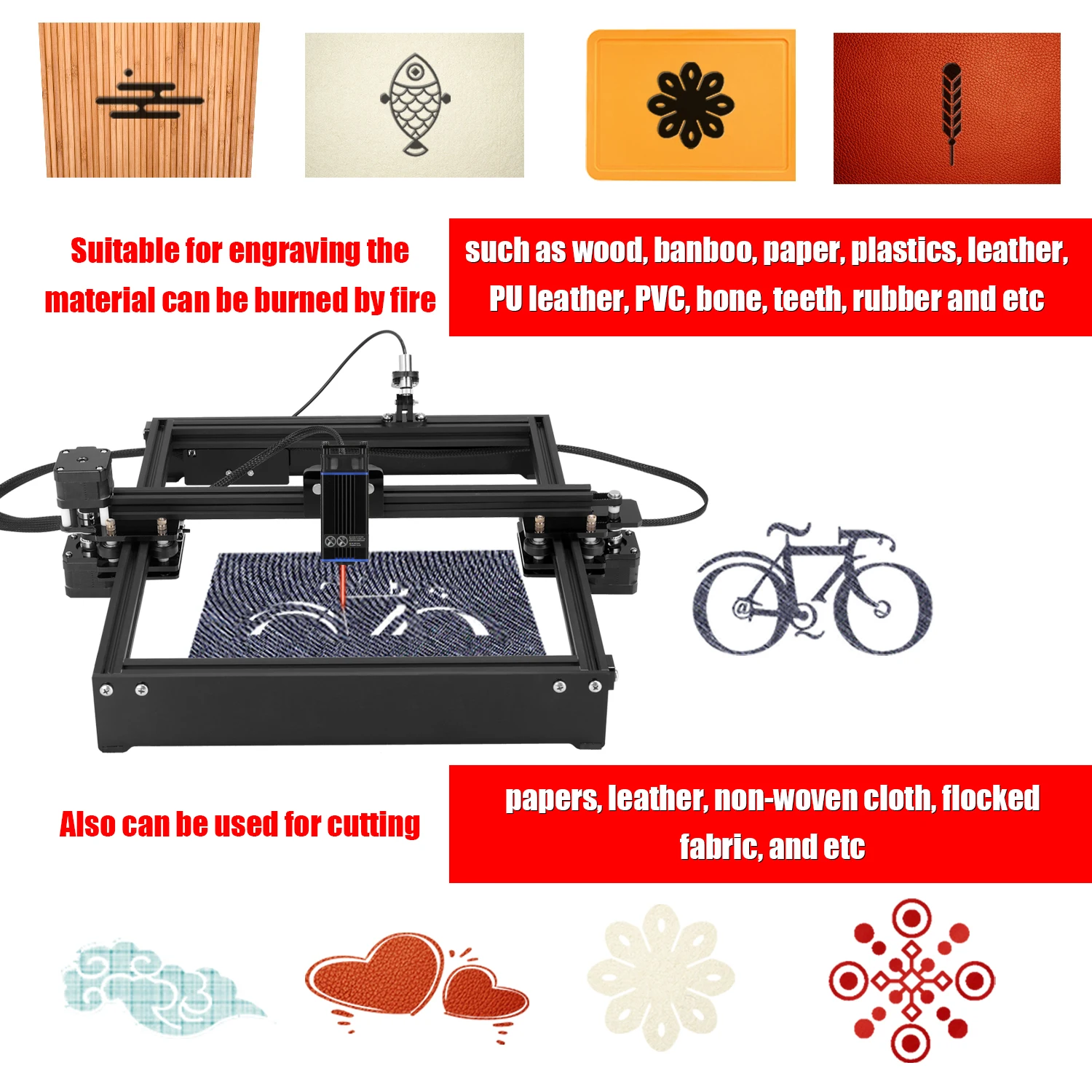 30W Professional Mini Carver Laser Head Desktop Single-Arm Universal Engraver Accessory DIY Engraving Carving Machine Parts
30W Professional Mini Carver Laser Head Desktop Single-Arm Universal Engraver Accessory DIY Engraving Carving Machine Parts