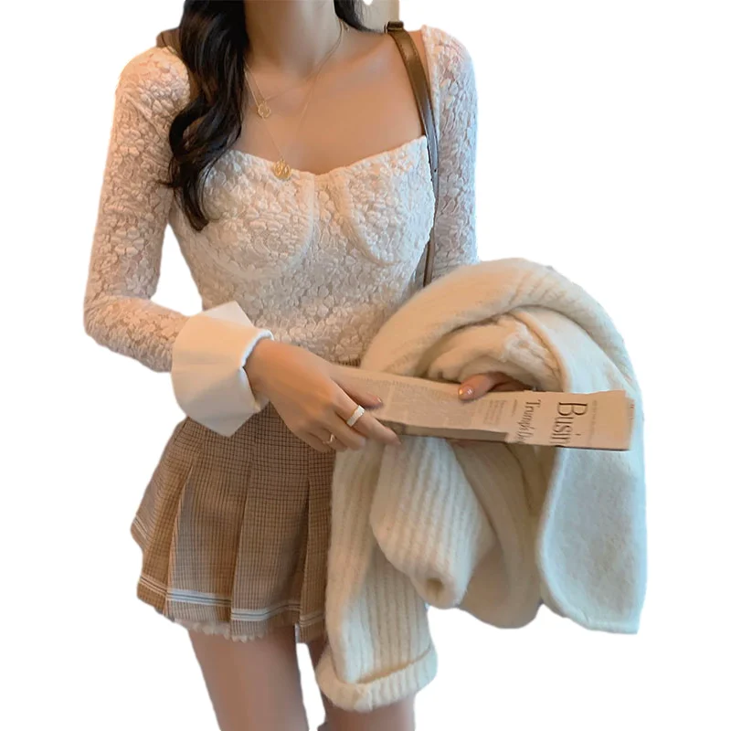 New Spring 3 Piece Long sleeves Knitting coat Women Long sleeves Vintage Solid Blouse Plaid Skirt
New Spring 3 Piece Long sleeves Knitting coat Women Long sleeves Vintage Solid Blouse Plaid Skirt