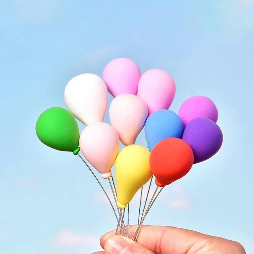 10Pcs/Set Miniature Balloon Multiple Uses Insert Design Clay Decor Dollhouse Handcrafted Colorful Balloons for Bonsai
10Pcs/Set Miniature Balloon Multiple Uses Insert Design Clay Decor Dollhouse Handcrafted Colorful Balloons for Bonsai