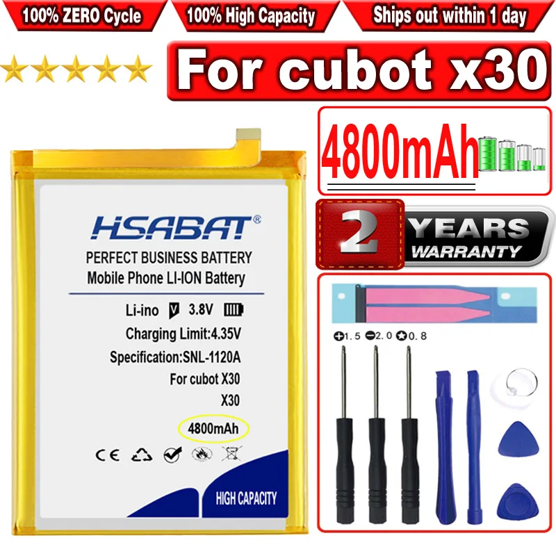 HSABAT 4800mAh Battery for Cubot X30
HSABAT 4800mAh Battery for Cubot X30