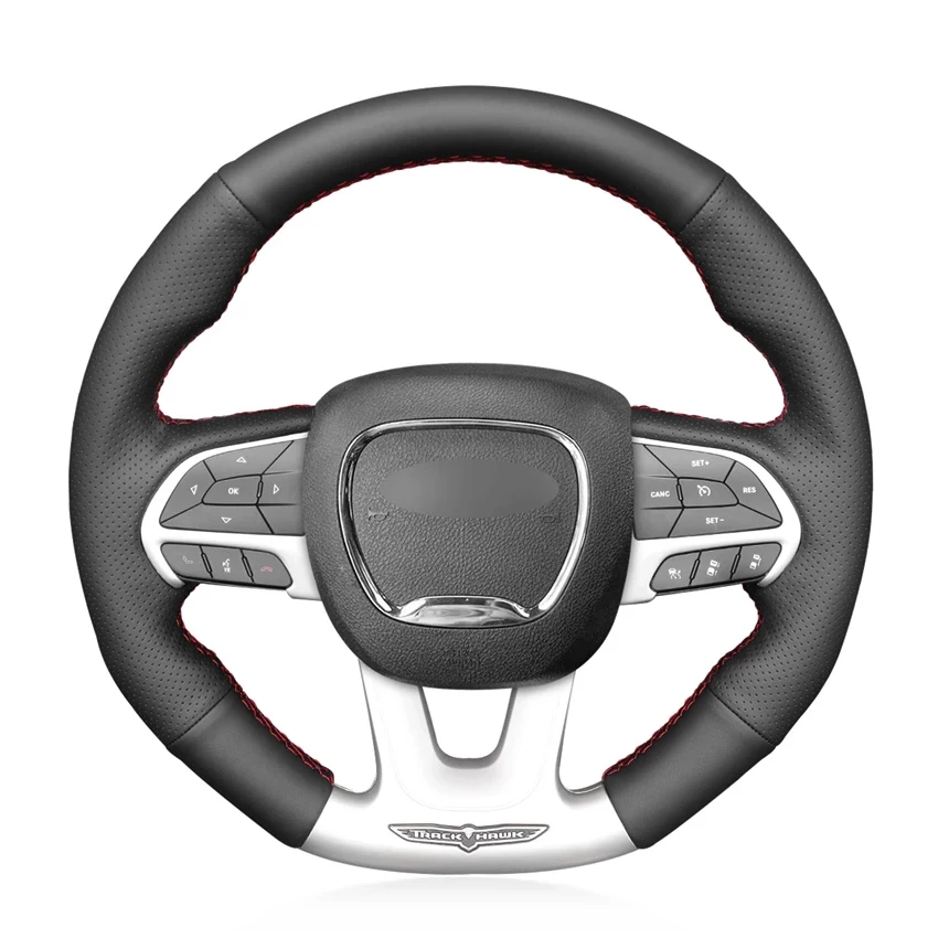 Чехол рулевого колеса из натуральной кожи для Dodge (SRT) Challenger Dodge Charger 2015-2021 Dodge Durango 2018-202
Чехол рулевого колеса из натуральной кожи для Dodge (SRT) Challenger Dodge Charger 2015-2021 Dodge Durango 2018-202