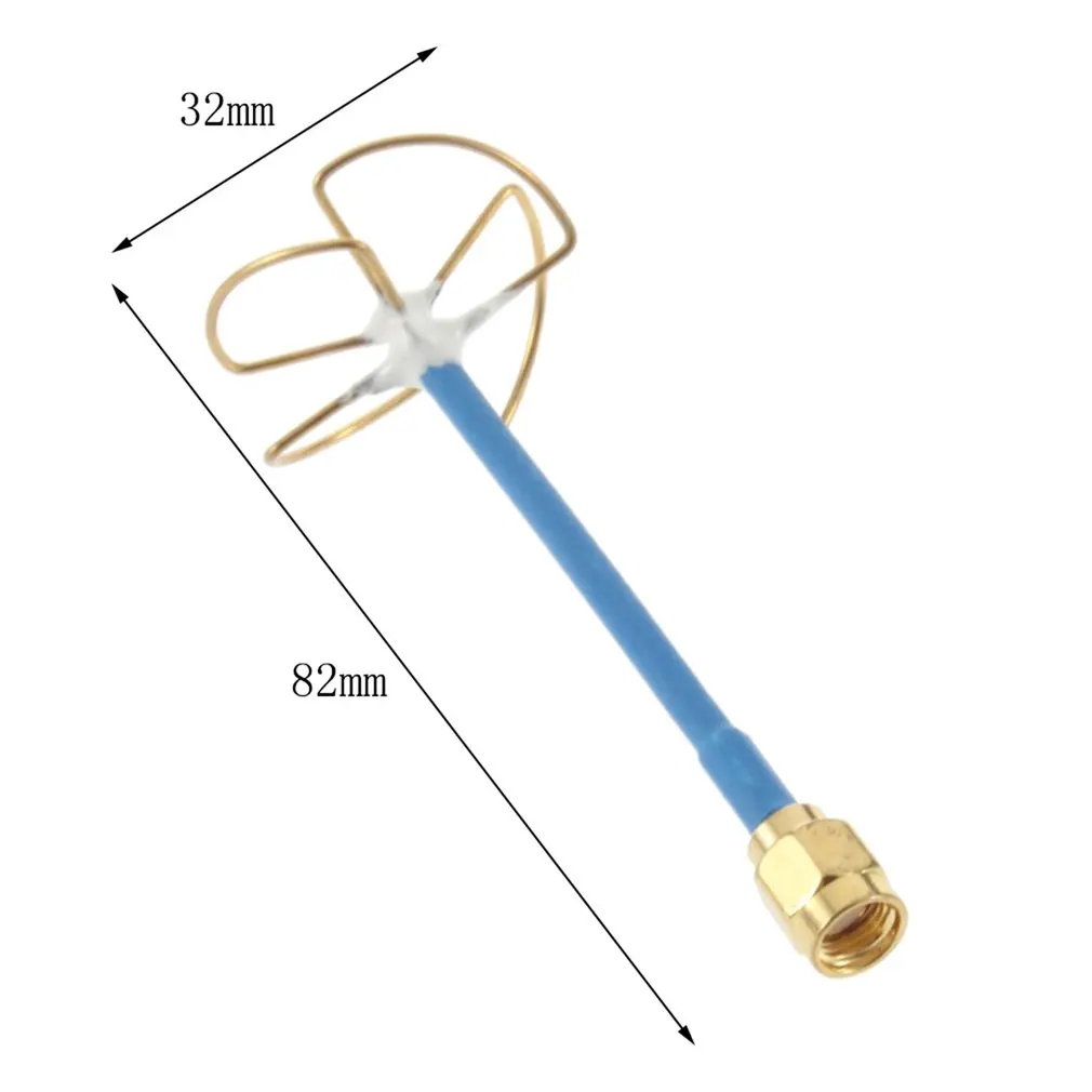 5.8G RC FPV 5800MHz 2.0dBi-2.5dBi Blue Antenna/ Straight Inner Bore Four-leaf Clover Shape For Receiver
5.8G RC FPV 5800MHz 2.0dBi-2.5dBi Blue Antenna/ Straight Inner Bore Four-leaf Clover Shape For Receiver