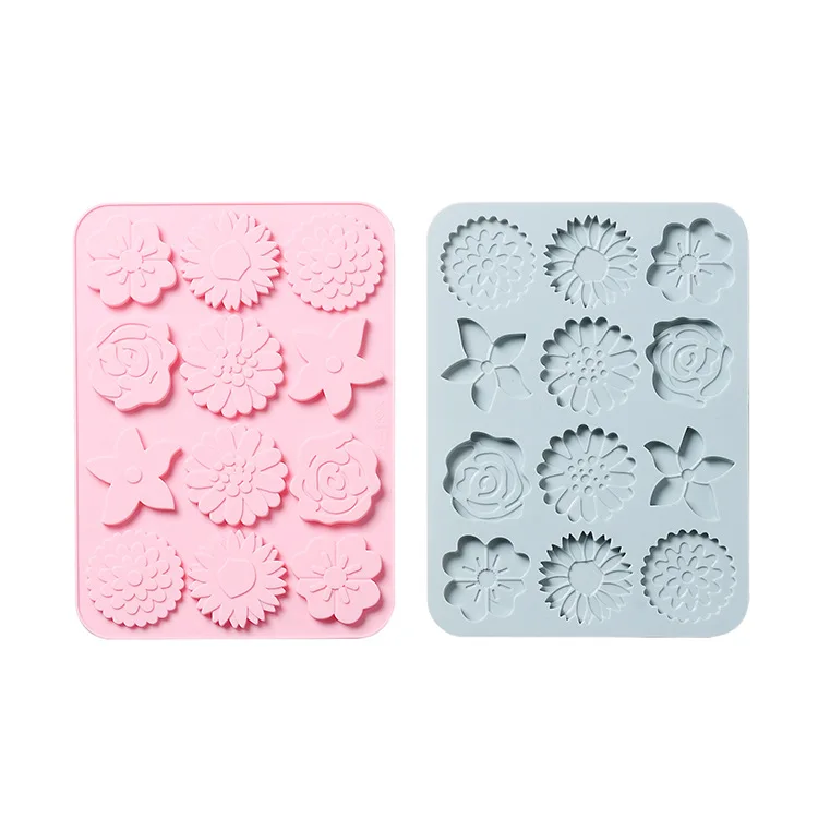 12 different flower-shaped pudding dessert molds Silicone Cake Mould Biscuit Epoxy Chocolate Mold Kitchenware
12 different flower-shaped pudding dessert molds Silicone Cake Mould Biscuit Epoxy Chocolate Mold Kitchenware