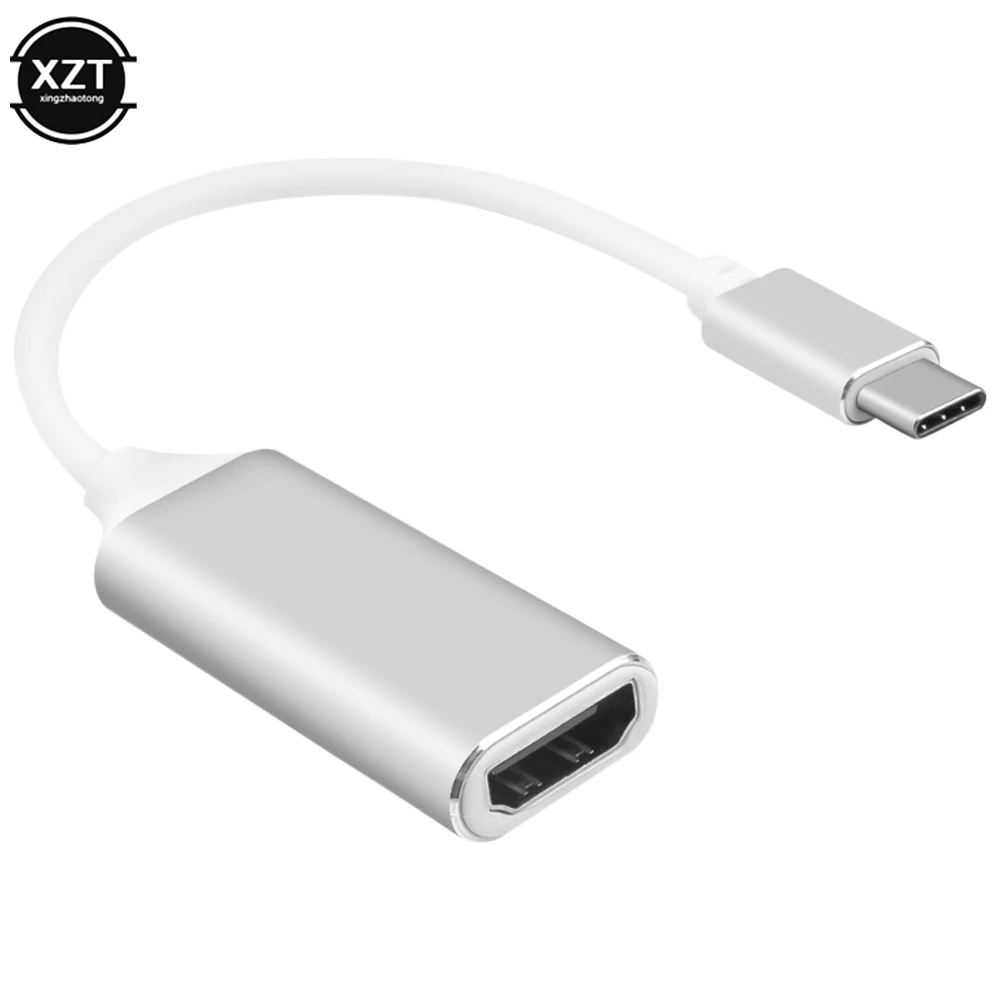 USB C к HDMI-совместимый адаптер 4K 30 Гц кабель Type для MacBook Samsung Galaxy S8 S9 S10 Huawei Mate P20 Pro USB-C |