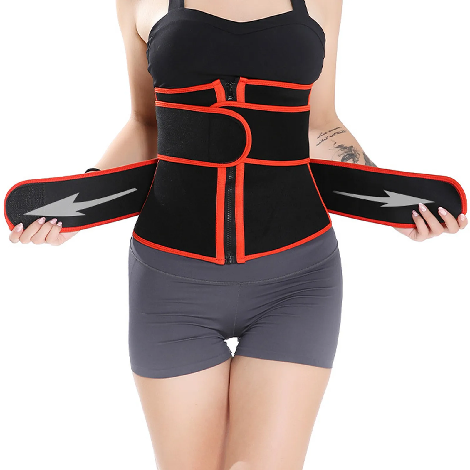 Women Two Belts Zipper Eeduce Weight Sports Breathable Shapewear Slimming Tummy Tummy Control Bodybuilding Tunic Corset Burning
Women Two Belts Zipper Eeduce Weight Sports Breathable Shapewear Slimming Tummy Tummy Control Bodybuilding Tunic Corset Burning