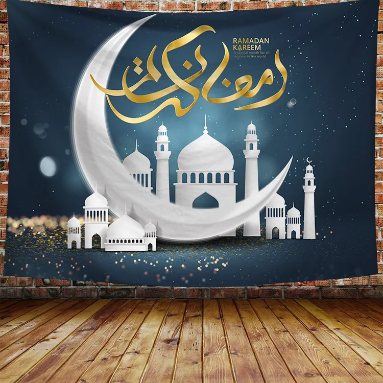 2020 Hot Background Cloth Wall Muslim Ramadan festival Decoration Moon Hanging Tapestry Home Mural Beach Towel Ramadan Tapestry
2020 Hot Background Cloth Wall Muslim Ramadan festival Decoration Moon Hanging Tapestry Home Mural Beach Towel Ramadan Tapestry