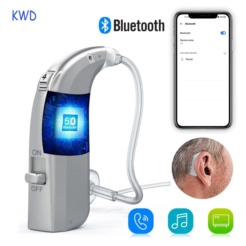 Перезаряжаемый слуховой аппарат с Bluetooth, мини-усилитель слухового аппарата с регулируемым тоном, усилитель звука, слуховое устройство
Перезаряжаемый слуховой аппарат с Bluetooth, мини-усилитель слухового аппарата с регулируемым тоном, усилитель звука, слуховое устройство