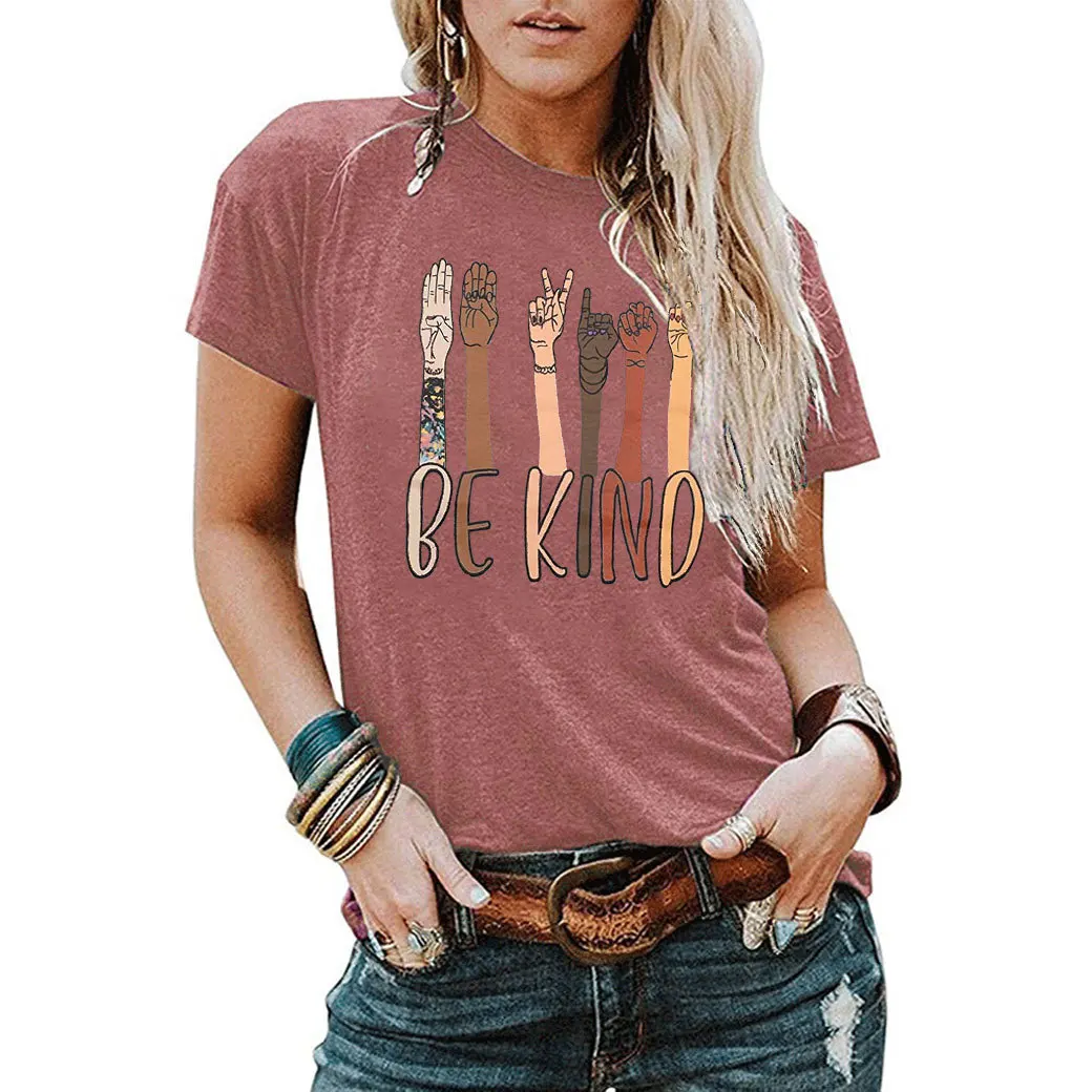 BE KIND Shirts Women Harajuku Summer Woman Tshirts Vintage Streetwear Kawaii Clothes Punk Tops Aesthetic XL 
BE KIND Shirts Women Harajuku Summer Woman Tshirts Vintage Streetwear Kawaii Clothes Punk Tops Aesthetic XL