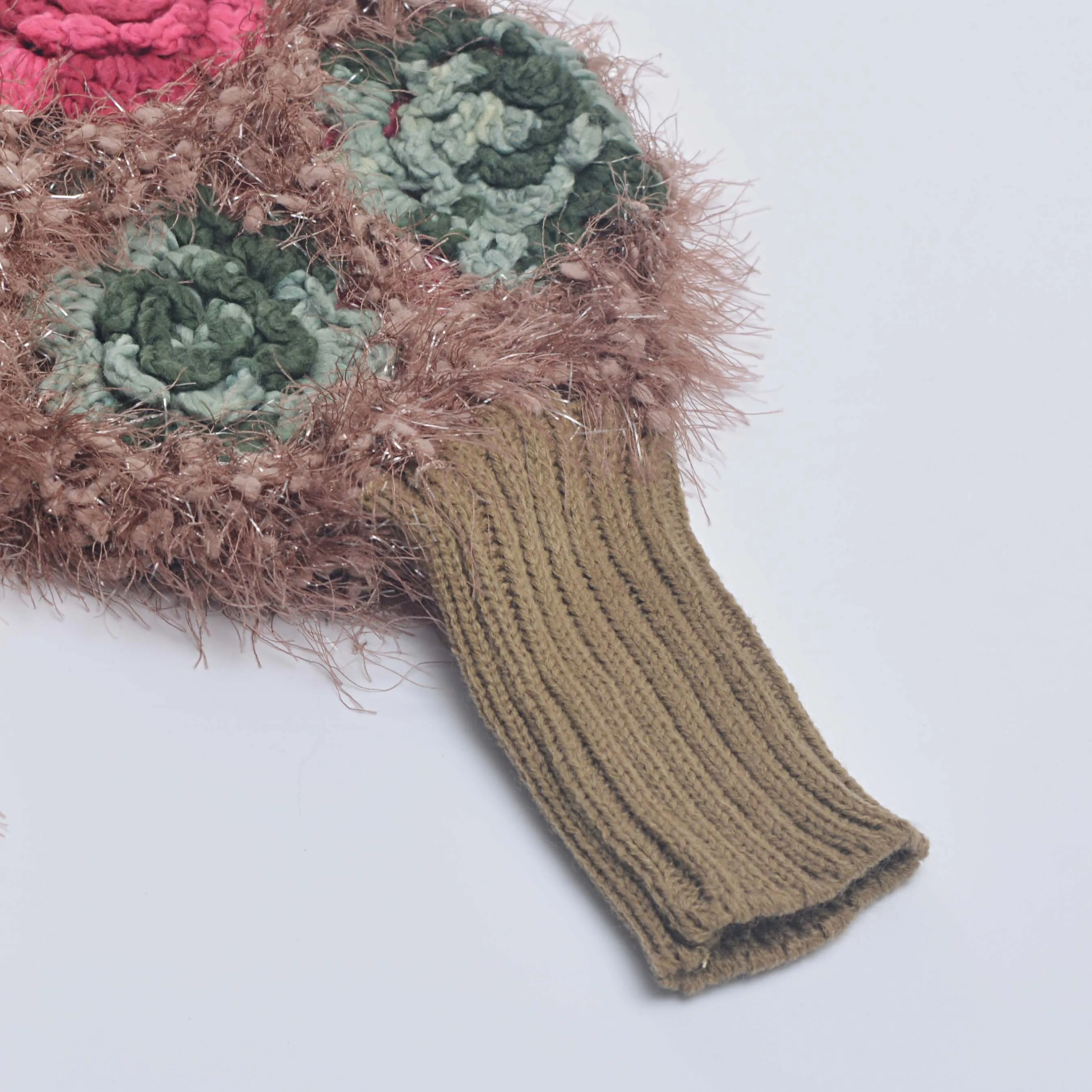 2021 Spring Winter Women Sweater Crochet Flower Pullover O Neck Female Clothing Ruffle Brown Jumper For Women
2021 Spring Winter Women Sweater Crochet Flower Pullover O Neck Female Clothing Ruffle Brown Jumper For Women
