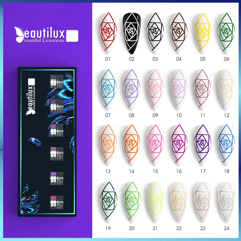 Beautilux Pull Line Set Gel Nail Polish Phototherapy Gel For DIY Painting Hook Line Manicure Special Nail Art Supplies Brushed
Beautilux Pull Line Set Gel Nail Polish Phototherapy Gel For DIY Painting Hook Line Manicure Special Nail Art Supplies Brushed