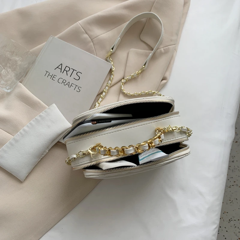 Fashion Rhombic Pu Leather Women Crossbody Bag Chain Shoulder Bag Luxury Designer Female Multi-compartment Double Zipper Handbag
Fashion Rhombic Pu Leather Women Crossbody Bag Chain Shoulder Bag Luxury Designer Female Multi-compartment Double Zipper Handbag