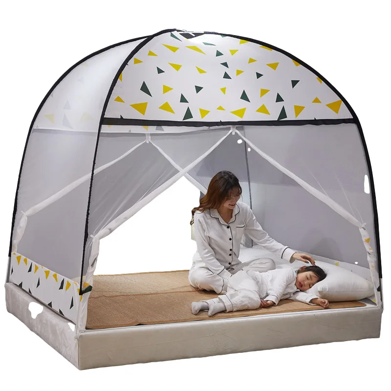 Foldable Simple Bedroom Mosquito Net Bed Zipper Mosquito Net Double Door Opening Bedroom Decor Home Textile 
Foldable Simple Bedroom Mosquito Net Bed Zipper Mosquito Net Double Door Opening Bedroom Decor Home Textile