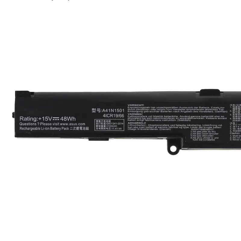 Original A41N1501 Battery 15V 48Wh 3100mAh For ASUS GL752VW N752V GL752JW N552V Laptop 
Original A41N1501 Battery 15V 48Wh 3100mAh For ASUS GL752VW N752V GL752JW N552V Laptop