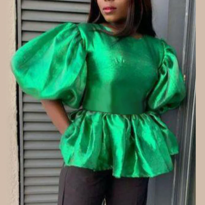 Shirt Blouses Women O Neck Peplum Lantern Sleeve Spring Autumn Tops Vintage Elegant Party Birthday Fashion Shirt Blusa Feminina 
Shirt Blouses Women O Neck Peplum Lantern Sleeve Spring Autumn Tops Vintage Elegant Party Birthday Fashion Shirt Blusa Feminina