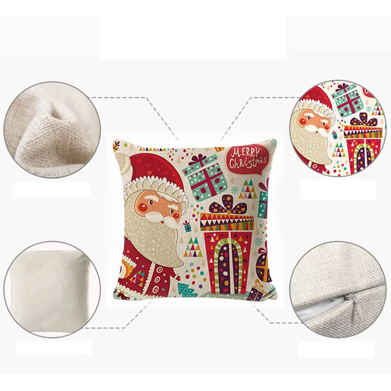 45*45cm Cute Linen Cushion Cover Pillow Case Christmas Decor Pillowslip Sofa Throw Pillows Cover Decorative New Year Pillowcase
45*45cm Cute Linen Cushion Cover Pillow Case Christmas Decor Pillowslip Sofa Throw Pillows Cover Decorative New Year Pillowcase