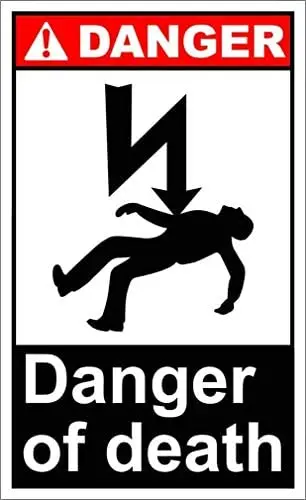 Danger of Death Danger Metal Sign Home Cafe Bar Pub Retro Wall Decoration Man Cave 12X16 inch
Danger of Death Danger Metal Sign Home Cafe Bar Pub Retro Wall Decoration Man Cave 12X16 inch