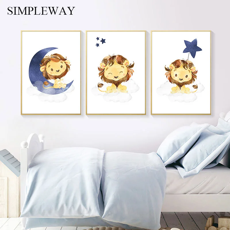 Детский плакат для детской комнаты, Настенная картина на холсте, мультяшное животное, Лев, луна, звезда, картина, скандинавский Детский маль...
Детский плакат для детской комнаты, Настенная картина на холсте, мультяшное животное, Лев, луна, звезда, картина, скандинавский Детский маль...