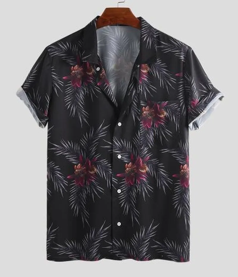 Men Clothing 2021 New Lapel Printed Short-sleeved Shirt Men's Summer Loose Top Camisas Para Hombre
Men Clothing 2021 New Lapel Printed Short-sleeved Shirt Men's Summer Loose Top Camisas Para Hombre