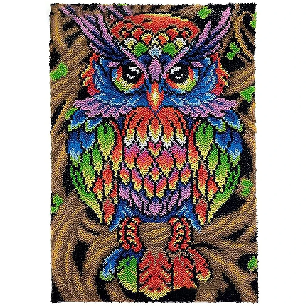 

Large latch hook rug kits String art do it yourself Eagle Carpet with Pre-Printed Pattern Unfinished accessories Tapestry kit