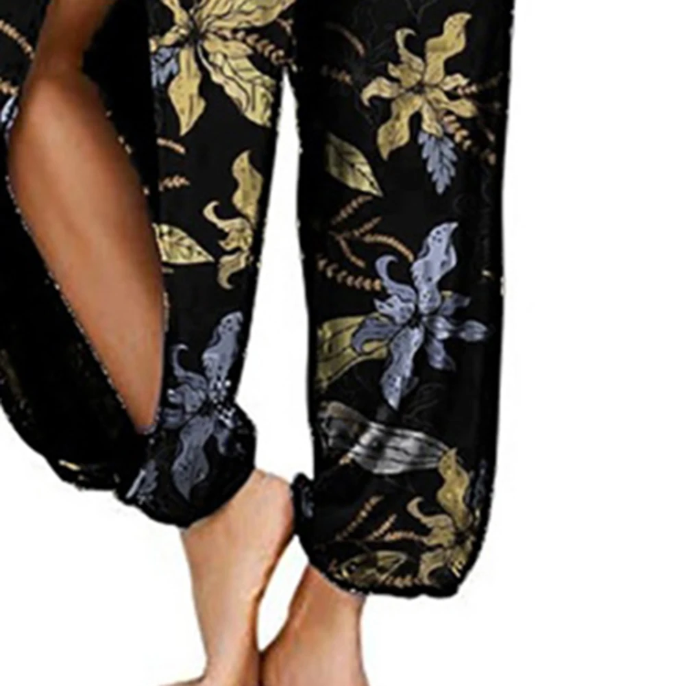 Women's Loose Pants Fashion Women Floral Print Side Slitting Long Harem Pants Bloomers Yoga Trousers Streetwear Female Pants
Women's Loose Pants Fashion Women Floral Print Side Slitting Long Harem Pants Bloomers Yoga Trousers Streetwear Female Pants