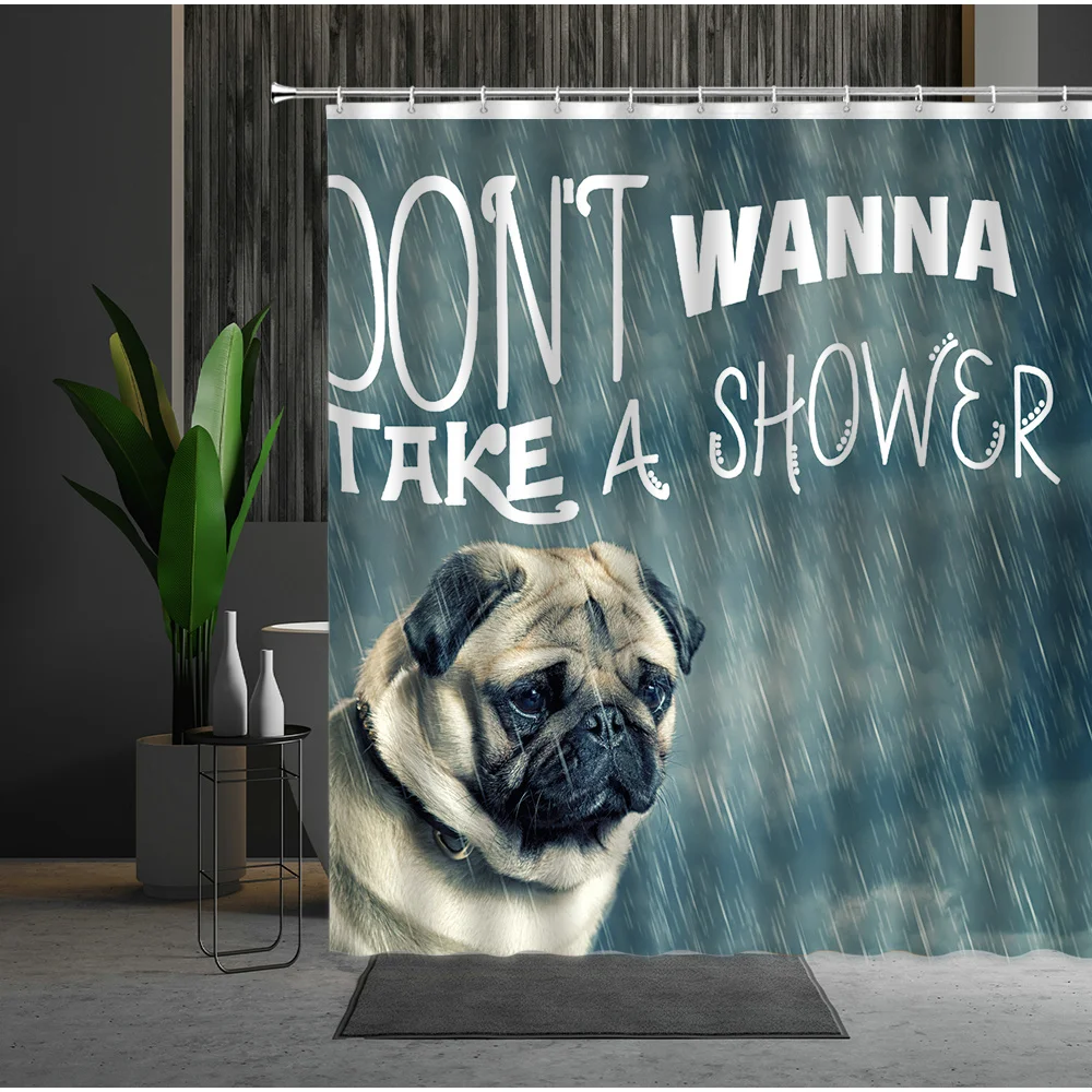Shower Curtain English Bulldog Pet Dog Bathtub Screen Home Washable Bathroom Decor Wall-Mounted Creativity Animal Bath Curtains
Shower Curtain English Bulldog Pet Dog Bathtub Screen Home Washable Bathroom Decor Wall-Mounted Creativity Animal Bath Curtains