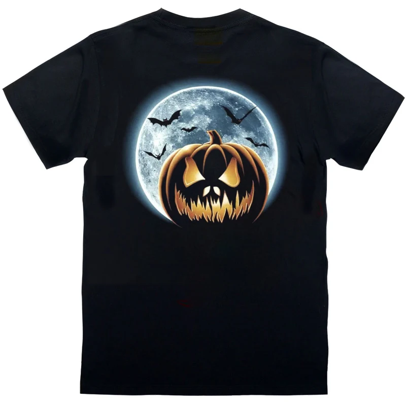 Happy Halloween, Halloween Party T-Shirt Spooky Pumpkin In The Moonlight Cotton Round Neck Short Sleeve T Shirt
Happy Halloween, Halloween Party T-Shirt Spooky Pumpkin In The Moonlight Cotton Round Neck Short Sleeve T Shirt