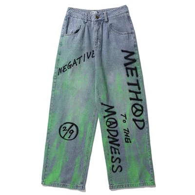 UNCLEDONJ Graffiti letter Jeans men distressed denim jeans korean fashion clothing men designer jeans for men hip hop UM2006-6
UNCLEDONJ Graffiti letter Jeans men distressed denim jeans korean fashion clothing men designer jeans for men hip hop UM2006-6