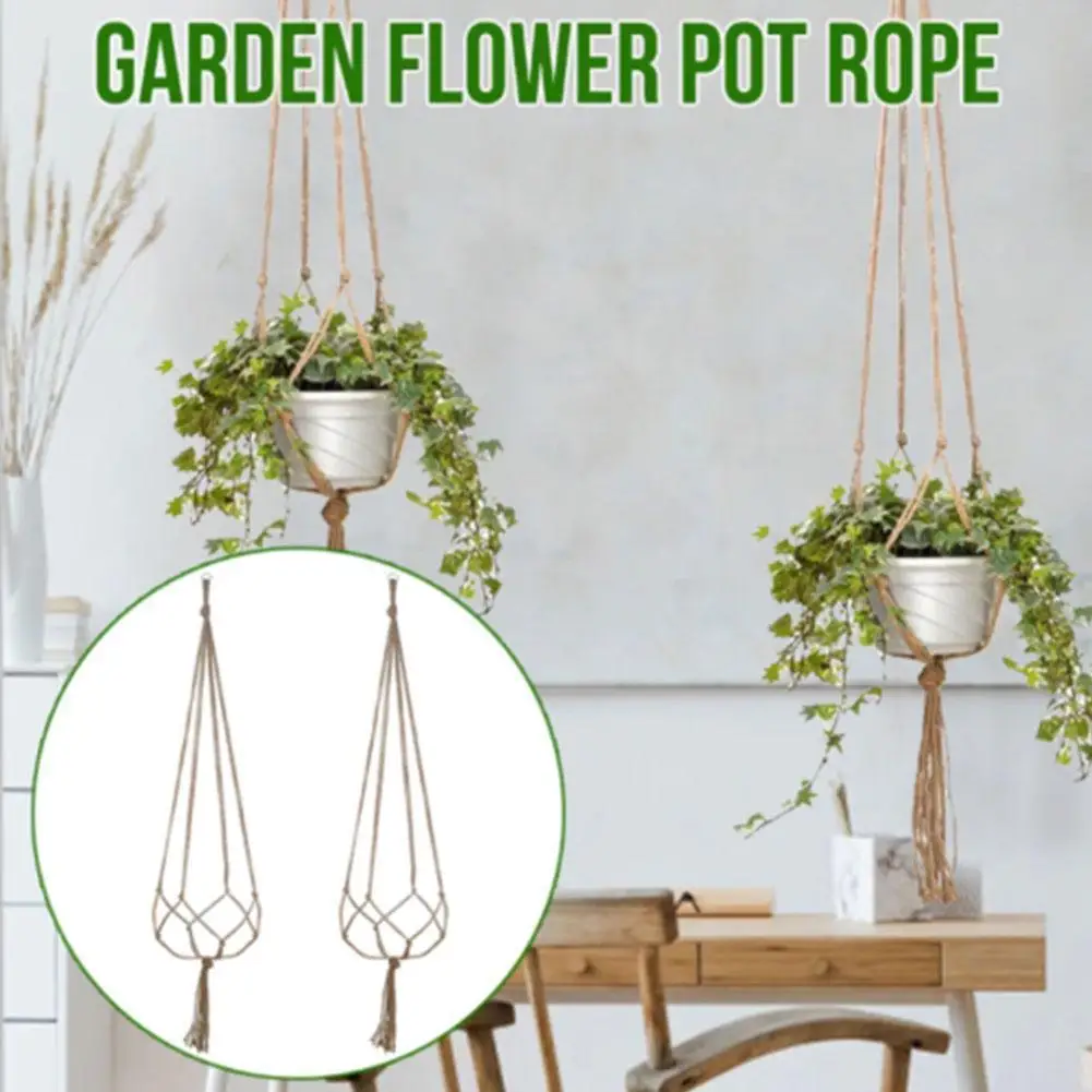 1pc Cotton Rope Hand-woven Flower Pot Net Bag Hanging Basket Indoor Hook Decoration Does Not Include Flower Pot
1pc Cotton Rope Hand-woven Flower Pot Net Bag Hanging Basket Indoor Hook Decoration Does Not Include Flower Pot