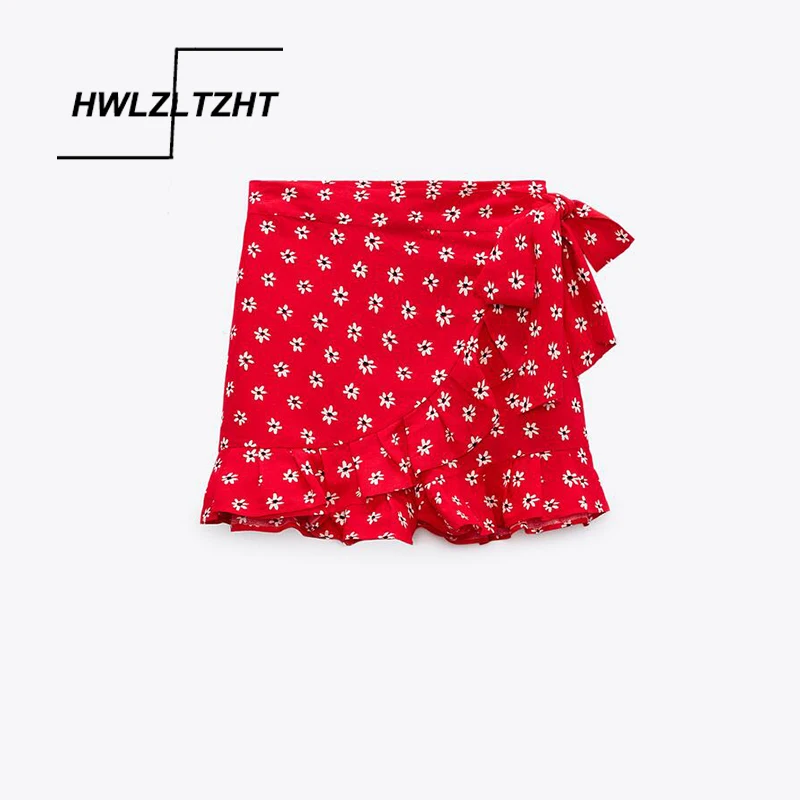 HWLZLTZHT Skirt Shorts Women Ruffle High Waist Shorts Woman Summer 2021 Casual Short Shorts Red Floral Wrap Style Female Shorts
HWLZLTZHT Skirt Shorts Women Ruffle High Waist Shorts Woman Summer 2021 Casual Short Shorts Red Floral Wrap Style Female Shorts