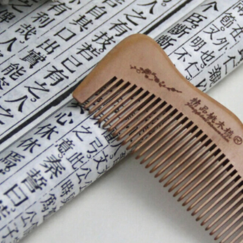 1pc Wooden Hair Comb Peach Wood Healthy No Static Massage Anti-static Head Massage Hair Care Wooden Styling Tools
1pc Wooden Hair Comb Peach Wood Healthy No Static Massage Anti-static Head Massage Hair Care Wooden Styling Tools
