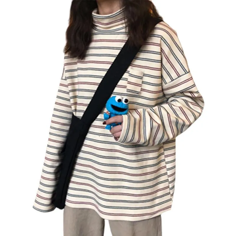 Long Sleeve Women Tshirt Spring Autumn Striped Female T Shirt Tops Fashion Loose Ladies Girls T-shirts Vintage Woman Tee Tops
Long Sleeve Women Tshirt Spring Autumn Striped Female T Shirt Tops Fashion Loose Ladies Girls T-shirts Vintage Woman Tee Tops