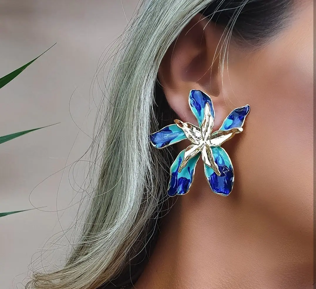 Tocona Vintage Big Colorful Flower Stud Earrings for Women Charmings Enamel Earrings Exaggerated Jewelry Party Gift Brinco 17654
Tocona Vintage Big Colorful Flower Stud Earrings for Women Charmings Enamel Earrings Exaggerated Jewelry Party Gift Brinco 17654