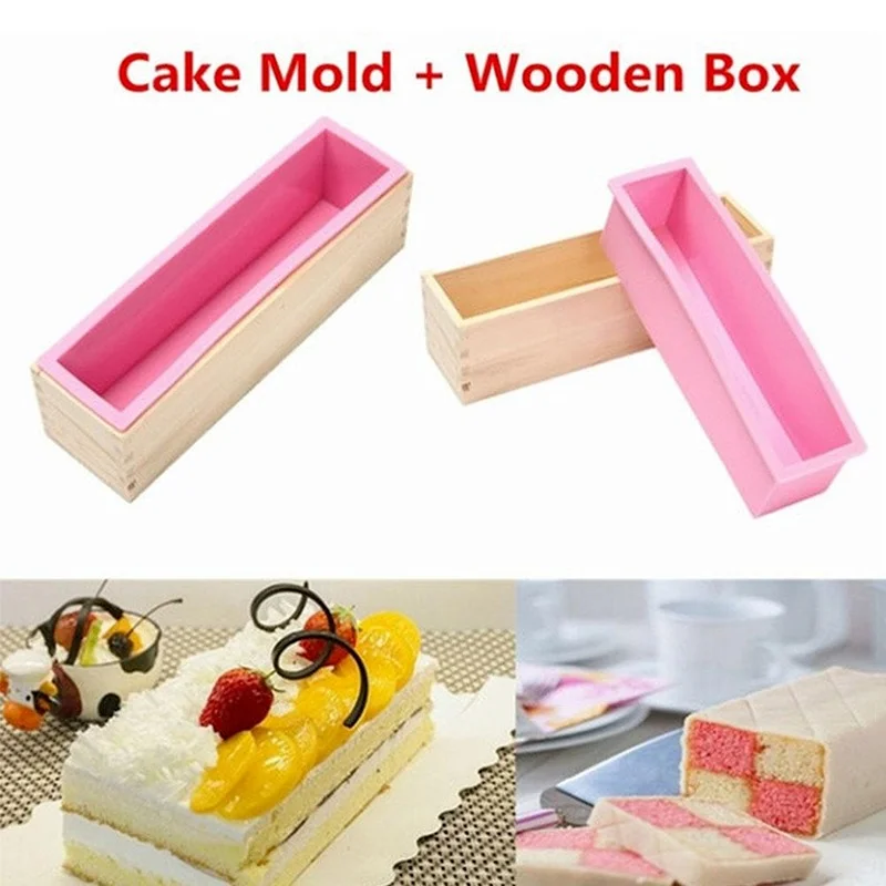 Capacity 1200ML Silicone Handmade Soap Mould with Wooden Box Rectangular Toast Cake Mould for DIY Handmade Tool Christmas
Capacity 1200ML Silicone Handmade Soap Mould with Wooden Box Rectangular Toast Cake Mould for DIY Handmade Tool Christmas