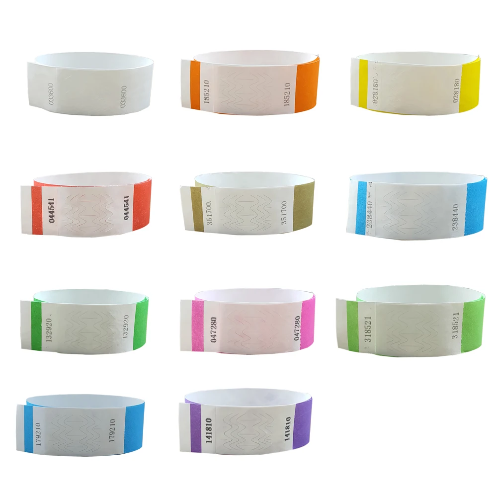 Solid NEW Color 1" Tyvek Wristbands Stub Detachable for ID Paper Wristbands for Party Events Only 500 Pieces
Solid NEW Color 1" Tyvek Wristbands Stub Detachable for ID Paper Wristbands for Party Events Only 500 Pieces