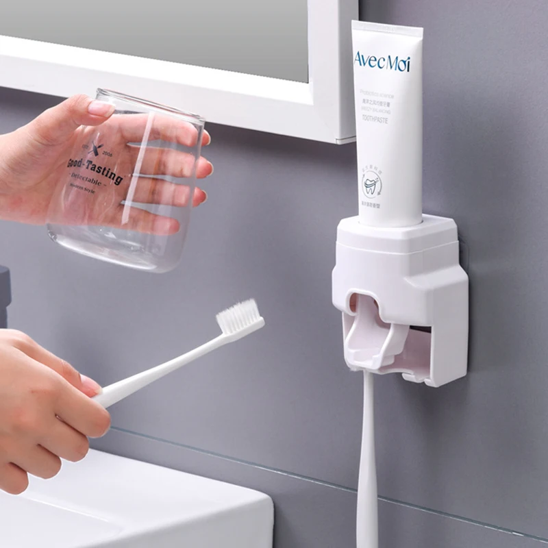 Automatic Toothpaste Dispenser Dust-Proof Toothbrush Holder Wheat Straw Wall Mounted Home Squeezer Bathroom Accessories
Automatic Toothpaste Dispenser Dust-Proof Toothbrush Holder Wheat Straw Wall Mounted Home Squeezer Bathroom Accessories