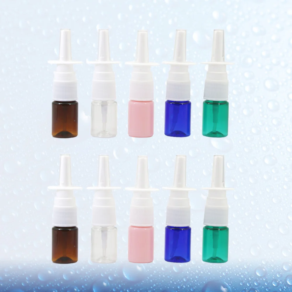 10Pcs 5ml Nasal Sprayer Refillable Empty Spray Bottles PET Bottle Makeup Liquid Subpackaging Bottle (Random Color)
10Pcs 5ml Nasal Sprayer Refillable Empty Spray Bottles PET Bottle Makeup Liquid Subpackaging Bottle (Random Color)