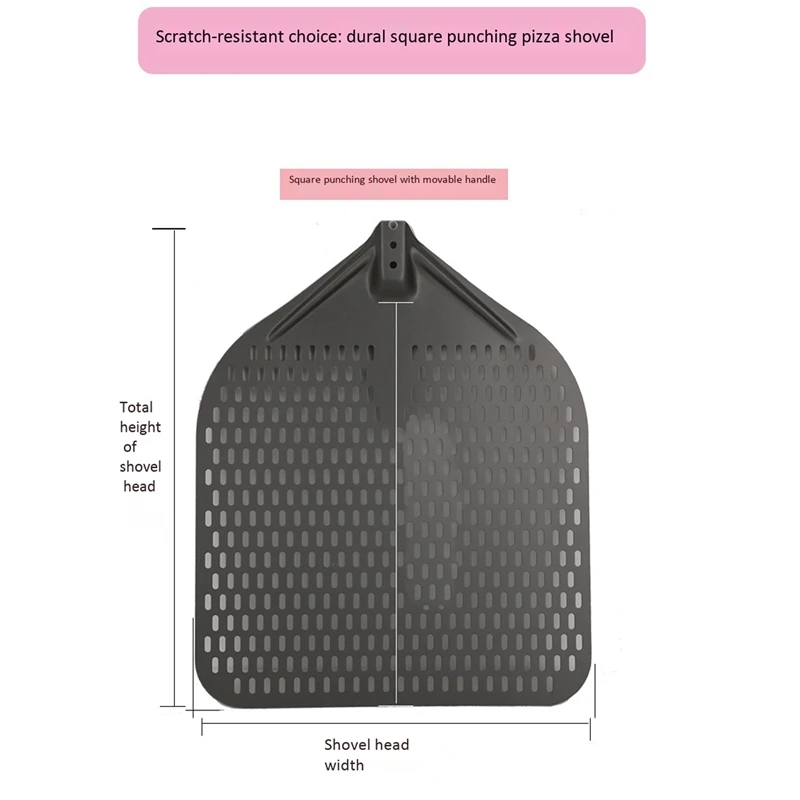 14 Inch Rectangular Pizza Shovel,Perforated Pizza Paddle Aluminum Pizza Peel,Pizza Tool for Baking
14 Inch Rectangular Pizza Shovel,Perforated Pizza Paddle Aluminum Pizza Peel,Pizza Tool for Baking