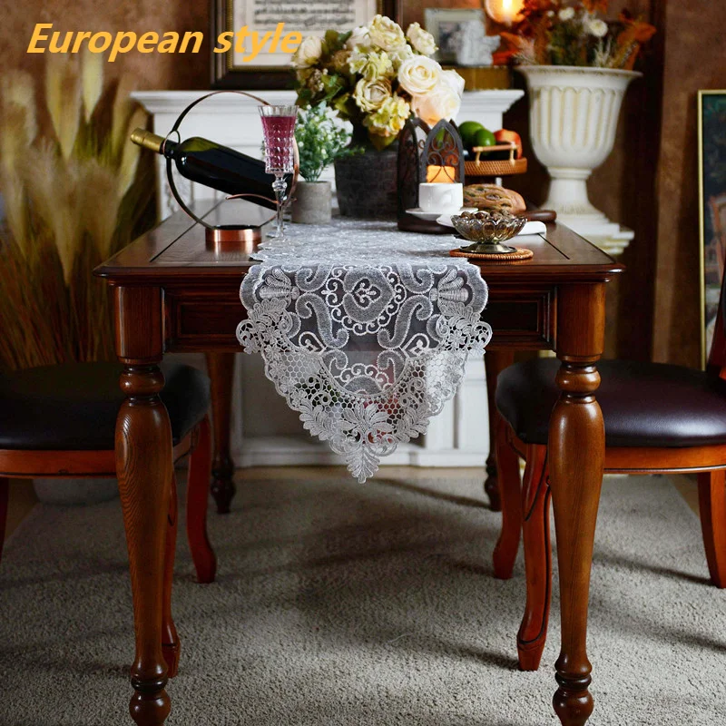 Luxury Lace Embroidery Villa Hotel Restaurant Kitchen Table Runner Piano Cover TV Cabinet Cloth Holiday Party Weding Decoration
Luxury Lace Embroidery Villa Hotel Restaurant Kitchen Table Runner Piano Cover TV Cabinet Cloth Holiday Party Weding Decoration
