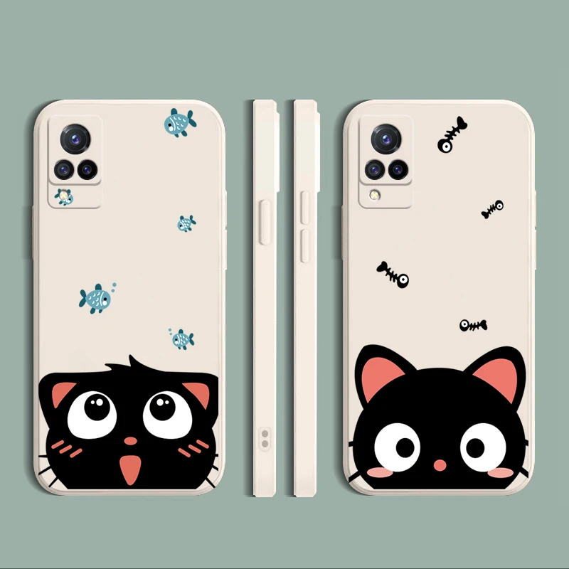 For VIVO Y12S Y50 Y30 Y20 Y20S Y95 Y91 Y17 Y15 Y12 Y19 Y72 Y52 5G Phone Case Cute Cat Straight Edge Silicone Protective Cover
For VIVO Y12S Y50 Y30 Y20 Y20S Y95 Y91 Y17 Y15 Y12 Y19 Y72 Y52 5G Phone Case Cute Cat Straight Edge Silicone Protective Cover