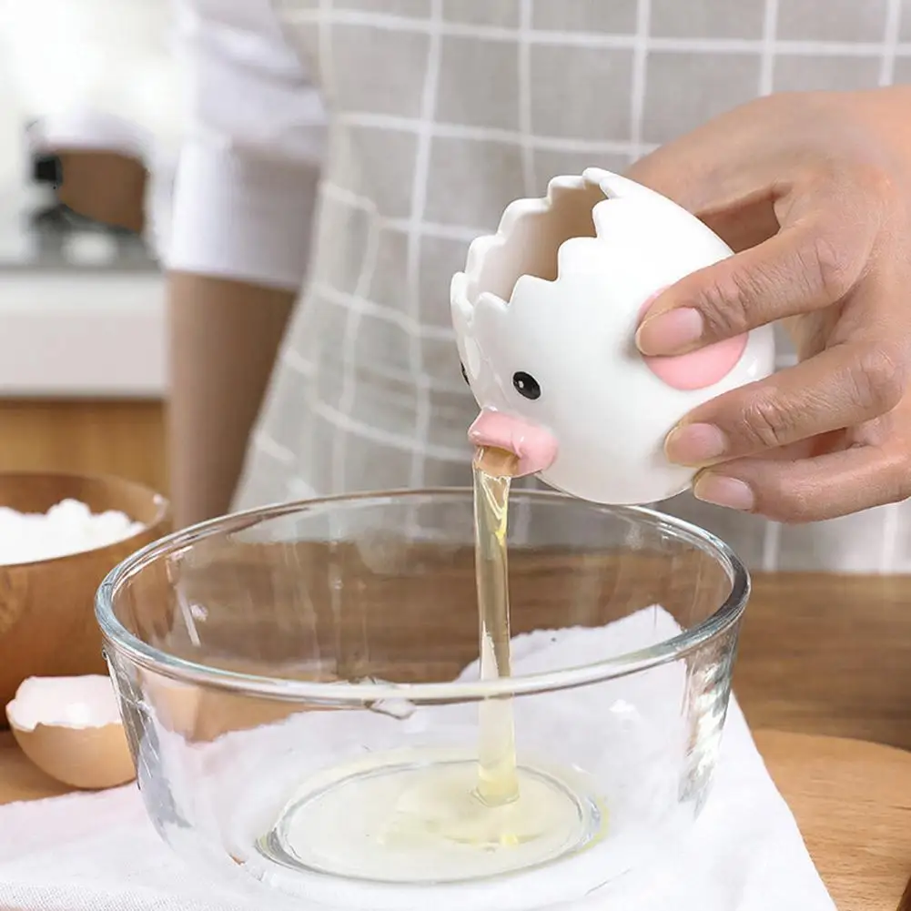 Kitchen Tools Egg White Egg Yolk Separator Ceramic Separator Egg Chick Cooking Liquid Egg Strainer White Devices Filter Egg J8n4
Kitchen Tools Egg White Egg Yolk Separator Ceramic Separator Egg Chick Cooking Liquid Egg Strainer White Devices Filter Egg J8n4