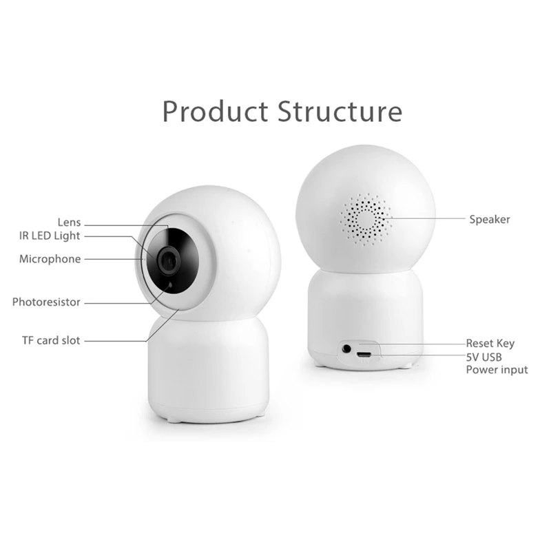 Ty-1080P-K3 ligent Home Wireless Infrared Night Vision Camera WiFi Monitor Wi Fi Camera Hd 1080P EU Plug
Ty-1080P-K3 ligent Home Wireless Infrared Night Vision Camera WiFi Monitor Wi Fi Camera Hd 1080P EU Plug