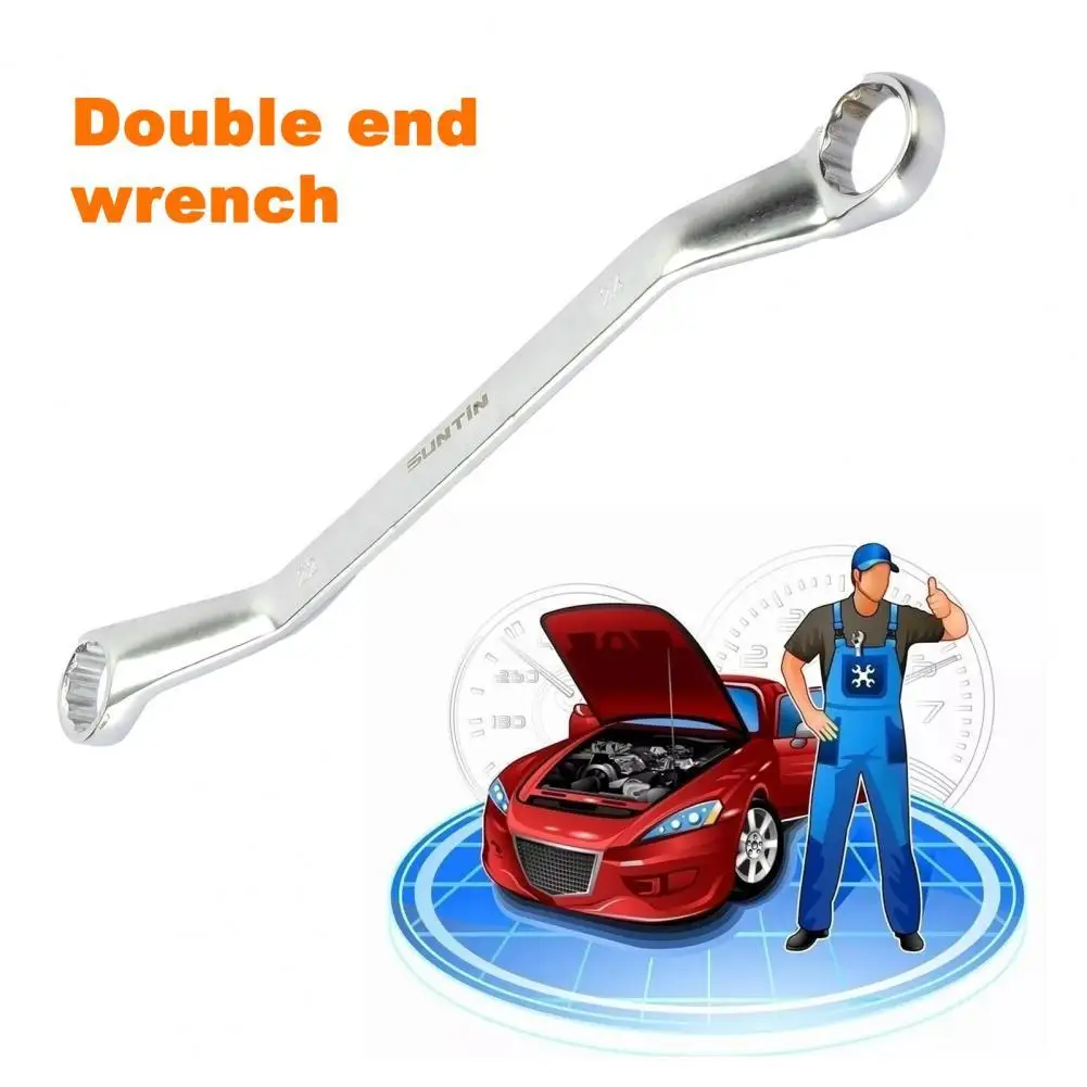 22-24mm Double Offset Ring Spanner High Durability Sturdy Convenient Offset Box Wrench for Vehicles
22-24mm Double Offset Ring Spanner High Durability Sturdy Convenient Offset Box Wrench for Vehicles