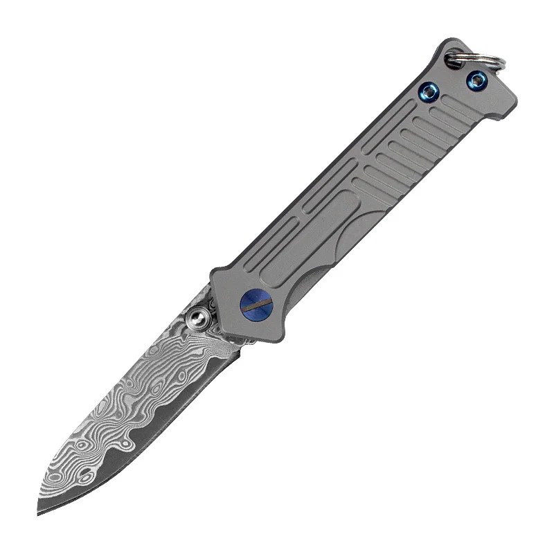 Light Weight Pocket Folding Knife Damascus Blade Ball Bearing System Titanium Handle Outdoor Fishing Camping Survival EDC Tool
Light Weight Pocket Folding Knife Damascus Blade Ball Bearing System Titanium Handle Outdoor Fishing Camping Survival EDC Tool