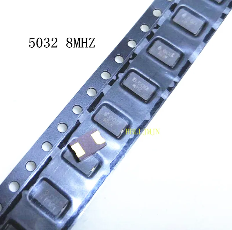 100 шт. 8 МГц 000 2pin 5032 smd Кварцевый резонатор кристалл|Осцилляторы| |