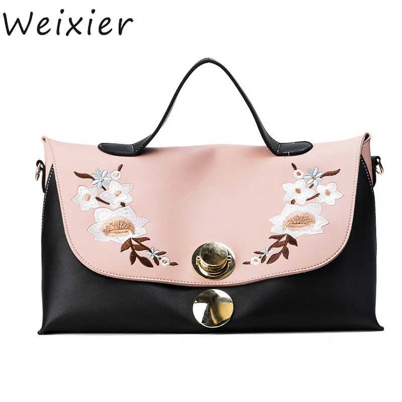 WEIXIER Handbags Women Bags Designer Shoulder Clutch Solid Leather Embroidery Crossbody Bags Women 2019 bolsa sac a main ZK-56
WEIXIER Handbags Women Bags Designer Shoulder Clutch Solid Leather Embroidery Crossbody Bags Women 2019 bolsa sac a main ZK-56