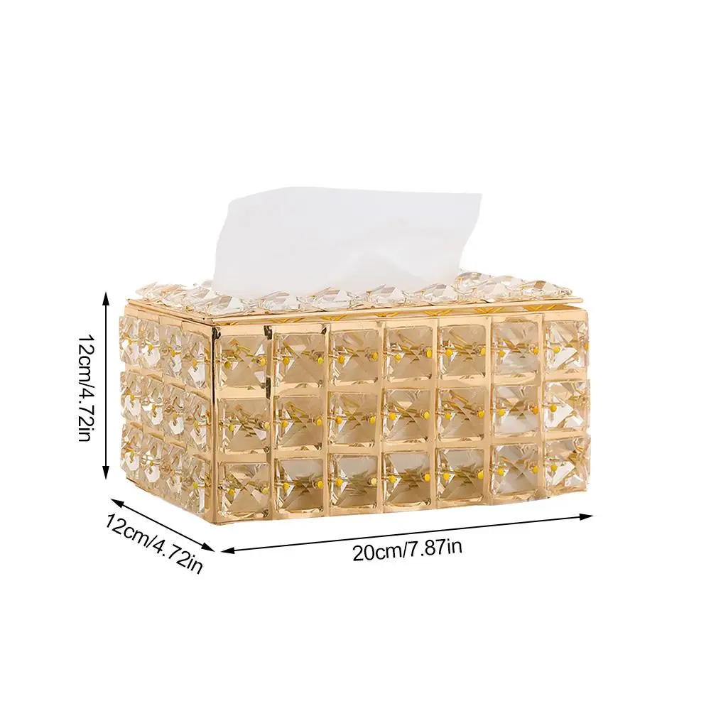 European Crystal Tissue Box Removable Tissue Napkin Dispenser Holder Table Kitchen Living Room Dining Room Decor Car Tissue Box
European Crystal Tissue Box Removable Tissue Napkin Dispenser Holder Table Kitchen Living Room Dining Room Decor Car Tissue Box