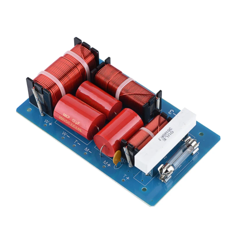 Speaker Frequency Divider Board Treble Alto Bass 3 Way High Power Hi-Fi Audio Crossover Filter Frequency Distributor
Speaker Frequency Divider Board Treble Alto Bass 3 Way High Power Hi-Fi Audio Crossover Filter Frequency Distributor